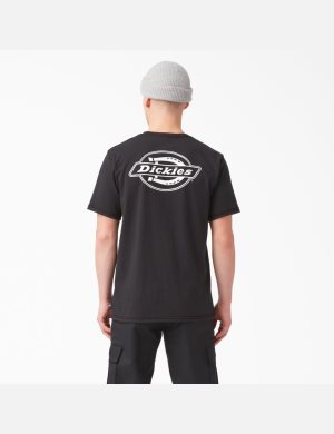 Dickies Back Logo Graphic T-shirts Schwarz | 092TQKNOF