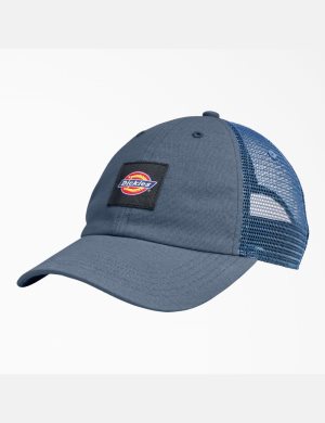 Dickies Canvas Trucker Hüte Grau Blau | 589GEVCMD