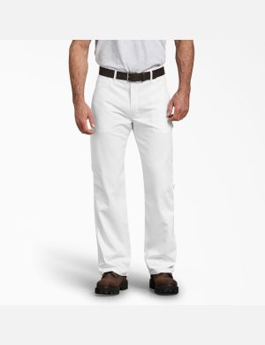 Dickies FLEX Relaxed Fit Gerade Leg Painters Arbeitshose Weiß | 039PODBJM