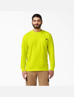Dickies Heavyweight Neon Crew Neck T-Shirt Oberteile Hellgelb | 782PFDZQT