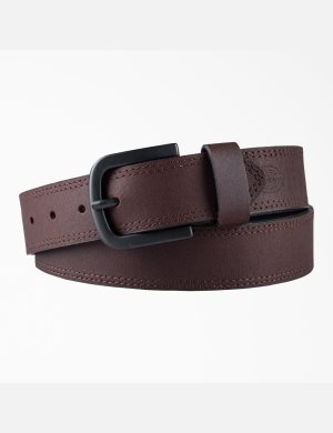 Dickies Lässige Leder Gürtel Braun | 641ZIREUL