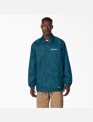 Dickies Nylon Coaches Freizeitjacken Tiefesblau | 495XAFWZP