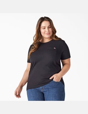 Dickies Plus Heavyweight Kurzes Sleeve T-shirts Schwarz | 245LFRENV