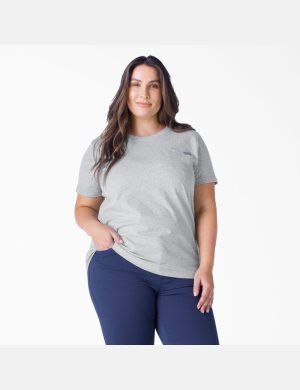 Dickies Plus Heavyweight Kurzes Sleeve T-shirts Grau | 947GHXDJB
