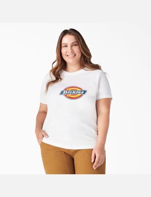 Dickies Plus Logo Graphic T-shirts Weiß | 734VKCBAH