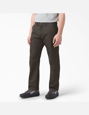 Dickies Regular Fit Duck Carpenter Arbeitshose Schokolade Braun | 128LWOPAK