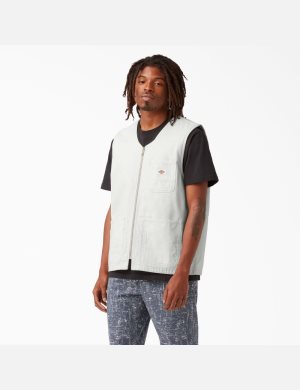 Dickies Stonewashed Duck Carpenter Weste Mehrfarbig | 806SCEMXT