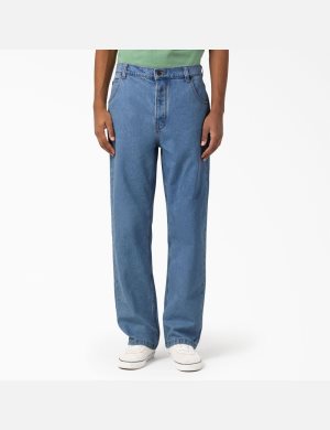 Dickies Thomasville Loose Fit Jeans Indigo Blau | 382MVEBOU