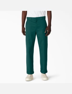 Dickies Twill Cuffed Arbeitshose Grün | 389WGOZBL