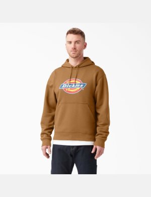 Dickies Wasser Repellent Tri-Color Logo Oberteile Braun | 583CWEDXV